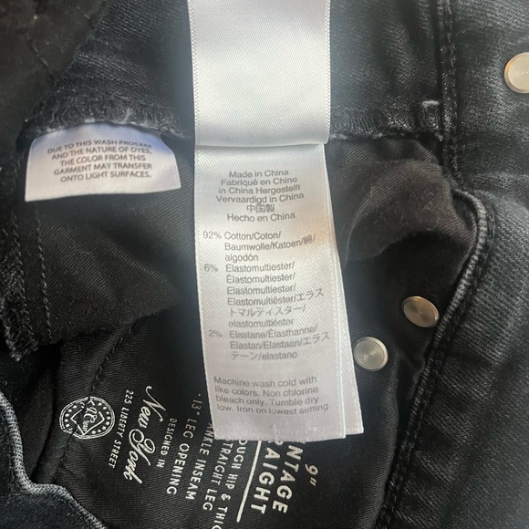 J. Crew Charcoal Wash Vintage Straight Leg Jeans - Picture 5 of 7